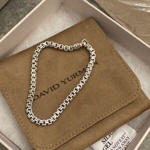 David Yurman Men’s Double Box Chain Bracelet 4mm Brand New. Length 8 in